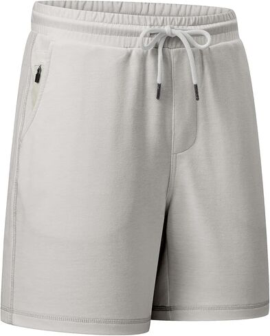 JMIERR Mens Gym Shorts Cotton 7" Running Workout Shorts Zipper Pocket Sweat Athletic Shorts in Kuwait