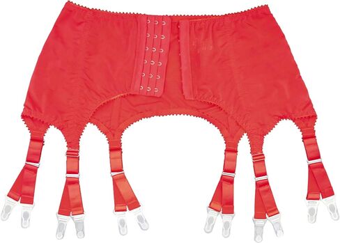 Sheer Mesh Garter Belt for Thigh Highs 6 Straps 12 Metal Clips Stretchy Girdle Plus Size Retro Undergarment in Saudi Arabia