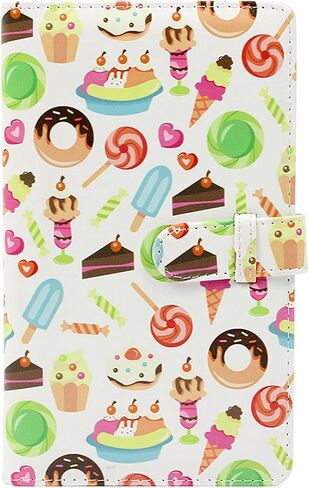 Pattern Printed Photo Album 3 Inch 96 Pockets Mini Picture Compatible with Fujifilm Instax Polaroid Mini 11/8/9/7s/25/70/90 Instant Camera Name Card Holder-Clover in Kuwait