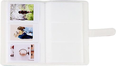 Pattern Printed Photo Album 3 Inch 96 Pockets Mini Picture Compatible with Fujifilm Instax Polaroid Mini 11/8/9/7s/25/70/90 Instant Camera Name Card Holder-Clover in Kuwait