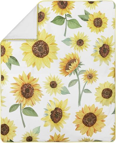 Sweet Jojo Designs Sage Green Boho Flower Floral Girl Baby Crib Bedding Set Infant Nursery Room Blanket Fitted Sheet Skirt Ivory Shabby Chic Bohemian Watercolor Garden Nature Modern Beige Fringe 4pc in Kuwait