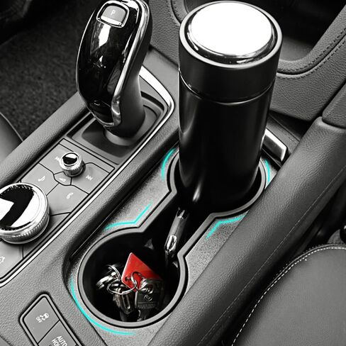 Car Cup Holder Insert Fit for Cadillac CT5 2020 2021 2022 2023 2024 Accessories Car Cup Cover TPE Removable Center Console Cup Holder Fixed Water Cup Limiter (for Cadillac CT5) in Saudi Arabia