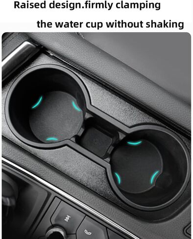 Car Cup Holder Insert Fit for Cadillac CT5 2020 2021 2022 2023 2024 Accessories Car Cup Cover TPE Removable Center Console Cup Holder Fixed Water Cup Limiter (for Cadillac CT5) in Saudi Arabia