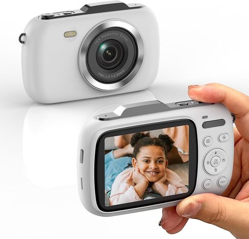 Digital Camera Kids 4K Video 64MP Photography Camera, Compact 18X Zoom Point and Shoot Camera, Autofocus Vlogging Mini Camera, 2.8'' Screen Camera with Flash for Teens Boys Girls Outdoor Travel in Kuwait