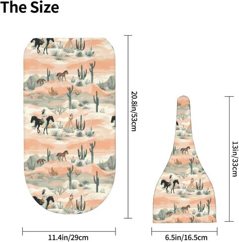 Western Cowboys Horses Newborn Swaddle Blankets Hat Sets Soft Baby Receiving Blanket Swaddle Sack for Baby Shower Infant Boy Girl Gift in Kuwait