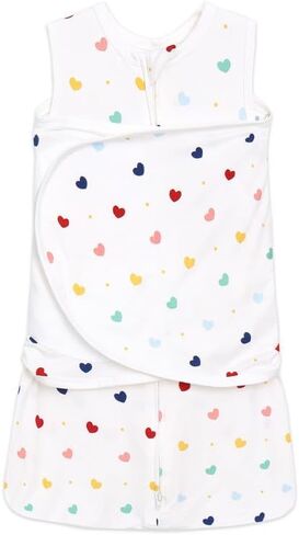 Organic Baby Swaddle Sleep Sacks Newborn Swaddles Blanket Boys Girls Essentials Wearable Wrap, Heart, 3-6Months in Kuwait