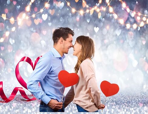 YYNXSY Valentine's Day Background Picture Background Valentine's Day Children Valentine's Day Background Heart Background Heart Photo Drop Background Valentine's Day Background 10X8FT YY-5005 in Kuwait