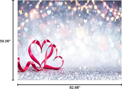 YYNXSY Valentine's Day Background Picture Background Valentine's Day Children Valentine's Day Background Heart Background Heart Photo Drop Background Valentine's Day Background 10X8FT YY-5005 in Kuwait