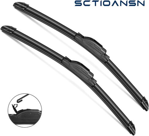 3 Wipers Set for Ford Escape Mercury Mariner 2005-2007, Windshield Wiper Blades Original Equipment Replacement Front and Rear- 20"/18"/10T" (Pack of 3) J- HOOK in Saudi Arabia