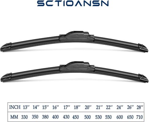 3 Wipers Set for Ford Escape Mercury Mariner 2005-2007, Windshield Wiper Blades Original Equipment Replacement Front and Rear- 20"/18"/10T" (Pack of 3) J- HOOK in Saudi Arabia
