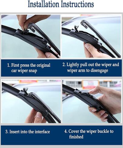 3 Wipers Set for Ford Escape Mercury Mariner 2005-2007, Windshield Wiper Blades Original Equipment Replacement Front and Rear- 20"/18"/10T" (Pack of 3) J- HOOK in Saudi Arabia
