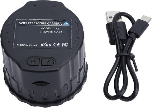 Telescope Camera, Digital Eyepiece Supports 2K Video Recording & 4MP Photos Built in Electronic Eyepiece Camera for 1.18‑1.97in Telescope, for Astrophotography, Bird Watching,White in Kuwait
