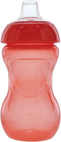Nuby No Spill 6oz/180ml Mini Grip N' Sip Soft Silicone Spout Trainer Cup, 3 pack, Boys, 6m+ in Kuwait