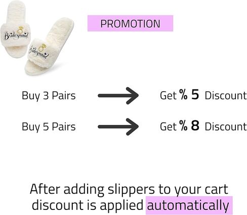 Women's Fuzzy Slippers Cross Band Memory Foam House Slippers Open Toe - MEDIUM, 2 Pairs in Kuwait