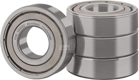 XiKe 4 Pcs 6200ZZ Double Metal Seal Bearings 10x30x9mm, Pre-Lubricated and Stable Performance and Cost Effective, Deep Groove Ball Bearings. in Kuwait