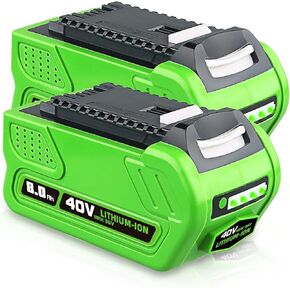 29462 5.0Ah Battery Replacement for Greenworks 40V Battery Lithium Compatible with GreenWorks Battery 40V Max Li-ion 29462 29252 25312 20202 20642 21242 27062 Replace for 40V G-MAX Power Tools