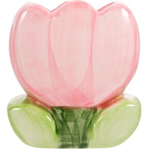 VILLCASE Tulip Pen Holder, Cute Pencil Stand Case Pencil Cups Makeup Brush Holder Desk Organizer Small Stationery Organizer for Home Office