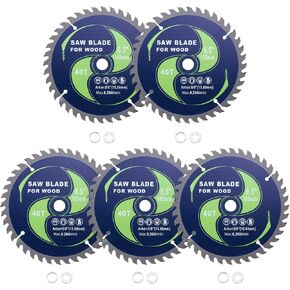 شفرة المنشار الدائرية - [6-1/2 بوصة × 60 أسنان × 5/8 بوصة الشجرة] كربيد تنغستن مائل المترو شفرات المنشار مع 5/8 بوصة إلى 1/2 بوصة 3/8 بوصة محولات الغسالة | أخضر in Kuwait