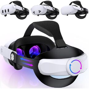 Kawaye Comfort Head Strap Compatible with Meta Quest 3S/Quest 3/Quest 2, Adjustable VR Headset Strap with Upgraded Cotton BackPad, Elite Strap Replacement Enhanced Support&Comfort&Reduce Pressure