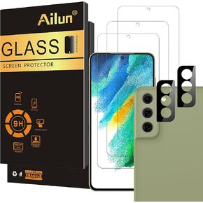 واقي شاشة Ailun Glass لـ Galaxy S25 Ultra [6.9 بوصة] 3pack + 3pack عدسة الكاميرا بصمات الأصابع الزجاجية مقسّمة 0.25 مم واضحة جدًا لمكافحة الخدش [ليس لـ S25/S25 Plus]