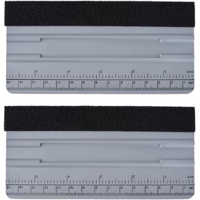 Durable Black Felt Edge Vinyl Squeegee Tool 4-Inch, Car Vinyl Film Wrapping Decal Squeegee Window Tint Work, Professional Scratch Free Squeegee (Pack of 3)