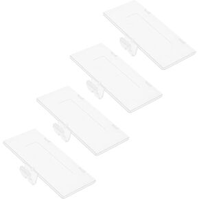 SING F LTD 4pcs Battery Door Cover Lid Back Door Cace Replacement Compatible with Nintendo Game Boy Pocket GBP System Console (Transparent)