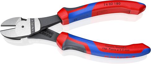 KNIPEX Tools - High Leverage Diagonal Cutters, Multi-Component (7402180) 7.25-Inch Comfort Grip in Kuwait