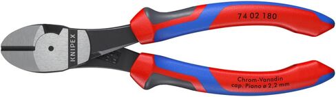 KNIPEX Tools - High Leverage Diagonal Cutters, Multi-Component (7402180) 7.25-Inch Comfort Grip in Kuwait