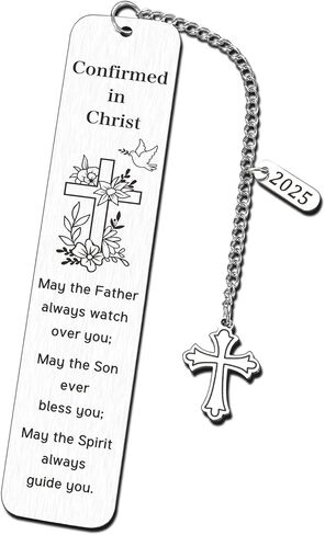 Baptism Gifts for Girl Boys Women Men Adult Christian Bookmarks Christening Gifts for Teen Girls Boys Goddaughter Godson Catholic Baptism Gifts Confirmation Gifts for Girl Christmas Stocking Stuffers in Saudi Arabia