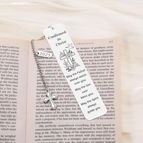 Baptism Gifts for Girl Boys Women Men Adult Christian Bookmarks Christening Gifts for Teen Girls Boys Goddaughter Godson Catholic Baptism Gifts Confirmation Gifts for Girl Christmas Stocking Stuffers in Saudi Arabia