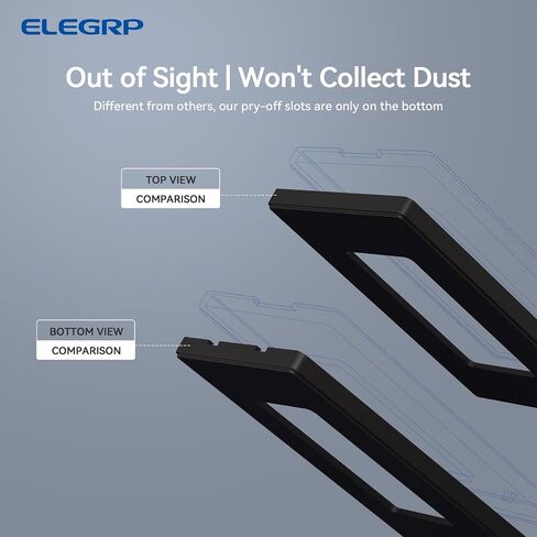 Elegrp 2 Gang Deviness Wall Plates ، غطاء لوحة حرارية غير قابلة للحجم غير قابلة للكسر لمفتاح منفذ مخرج أوعية الديكور ، مدرج UL (5 حزمة ، أسود غير لامع) in Kuwait
