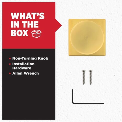 Kwikset Pismo Interior Passage Door Knob, Handle For Closet and Hallway Doors, Non-Locking Doorknob in Matte Black, with Microban Protection, Square Rose in Kuwait