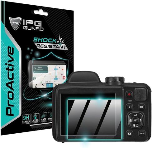 IPG ProActive Made for Kodak Astro Zoom AZ421 Display 9H Hardness Screen Protector (2 Units) Smooth Glass Touch Ultra Responsive High Clarity Anti Scratch Smudge & Shock Proof for KodAZ421 in Kuwait