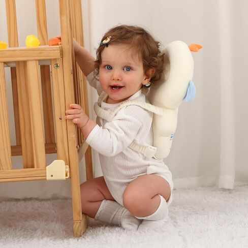 حقيبة ظهر رأس رأس الطفل - وسادة حماية رأس ناعمة وخفيفة الوزن للمشي والزحف （النمر in Kuwait