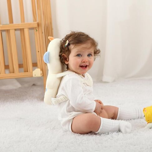 حقيبة ظهر رأس رأس الطفل - وسادة حماية رأس ناعمة وخفيفة الوزن للمشي والزحف （النمر in Kuwait