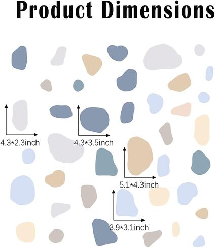Boho Polka Dot Room Decor, iinuu Wall Stickers for Kids’ Bedroom, Nursery, Playroom in Kuwait