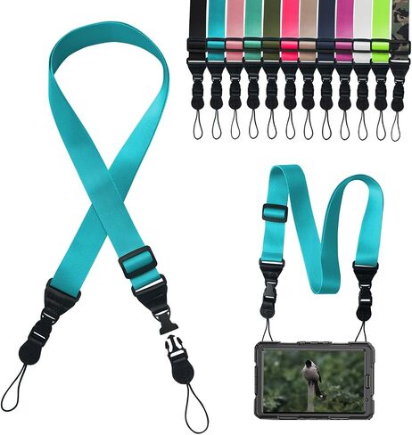 Adjustable Shoulder Strap:Comfortable iPad Strap Nylon Neck Lanyard for iPad/Samsung Tablet Case,Camera Binocular Crossbody Laptop Luggage Bag(Camelid Green) in Saudi Arabia