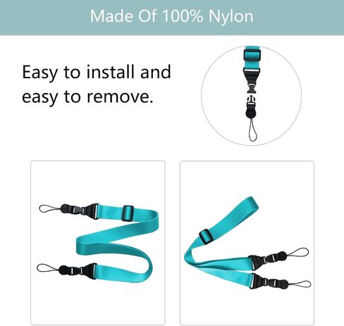 Adjustable Shoulder Strap:Comfortable iPad Strap Nylon Neck Lanyard for iPad/Samsung Tablet Case,Camera Binocular Crossbody Laptop Luggage Bag(Camelid Green) in Saudi Arabia