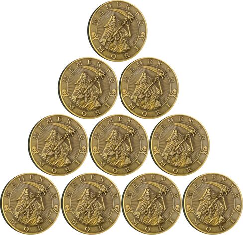 Memento Mori Carpe Diem Coin Stoic Reminder Token Skull Challenge Coin in Saudi Arabia