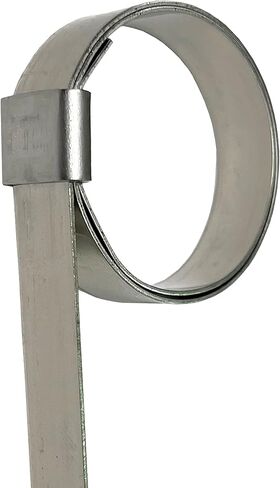BAND-IT JS2019 Junior 3/8" Wide x 0.025" Thick, 13/16" Diameter, 201 Stainless Steel Smooth I.D. Clamp (100 Per Box) in Saudi Arabia