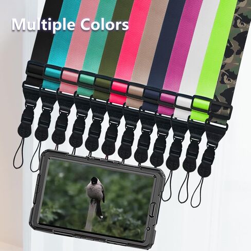 Adjustable Shoulder Strap:Comfortable iPad Strap Nylon Neck Lanyard for iPad/Samsung Tablet Case,Camera Binocular Crossbody Laptop Luggage Bag(Red) in Saudi Arabia