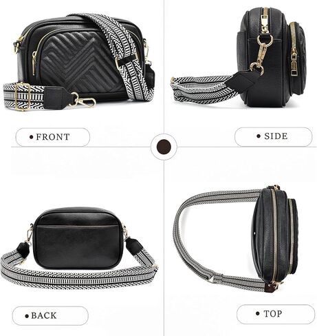 Crossbody Bags for Women Quilted Crossbody Purses Crossbody Bags Trendy Small Shoulder Bag with Wide Strap in Kuwait