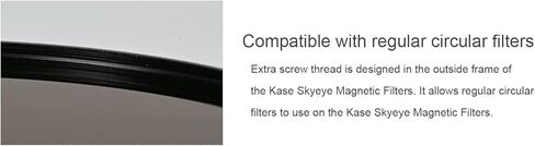 Kase Skyeye Black Mist 1/4 Magnetic MC المرشح الزجاجي البصري مدفوع محولًا ناعمًا (67 مم) in Kuwait