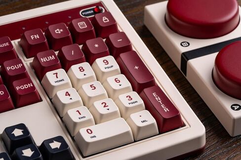 8BitDo Retro 108 Mechanical Keyboard with 108 Keys and Integrated Numpad, Bluetooth/2.4G/USB-C Hot Swappable Wireless Gaming Keyboard for Windows and Android - N Edition in Kuwait