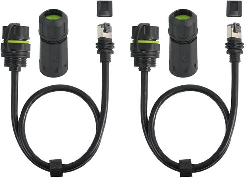 2PCS Starlink Ethernet Adapter Gen 3/Mini, IP68 Waterproof Starlink Standard V3/Mini Dish and Router Connector, Starlink Mini Cable Extension to RJ45 Ethernet Cable Interface in Kuwait
