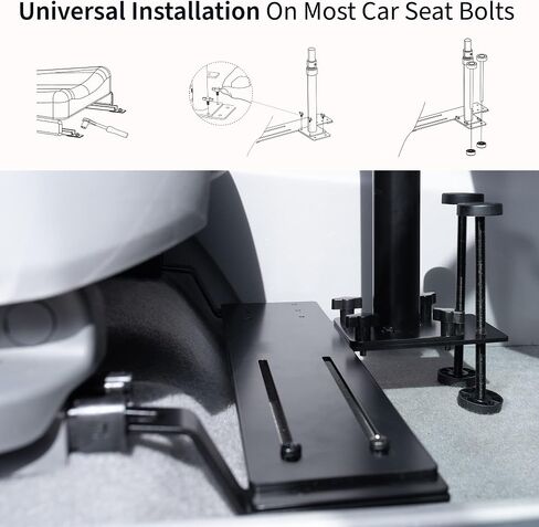 Vivo Single Captop Notebook Mount Stand ، امتداد قابل للتعديل بالكامل مع C-Clamp ، يناسب أجهزة الكمبيوتر المحمولة حتى 17 بوصة ، أسود ، Stand-V001L in Kuwait