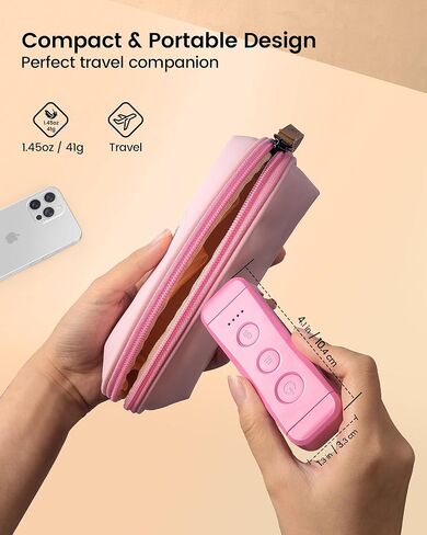 Glocusent USB Rechargeable Book Light for Reading in Bed, Portable Clip-on LED Reading Light, 3 Amber Colors & 5 Brightness Dimmable, Compact & Long Lasting, Perfect for Book Lovers, Kids in Kuwait