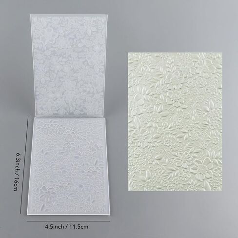 BAOFALI 3D Flowers Embossing Folders for Card Making,Embossing Template Paper Card Embossing Stencil for DIY Scrapbooking Photo Album Card Paper Craft Decoration 6.3" L x 4.5" W.(16x11.5cm) in Saudi Arabia