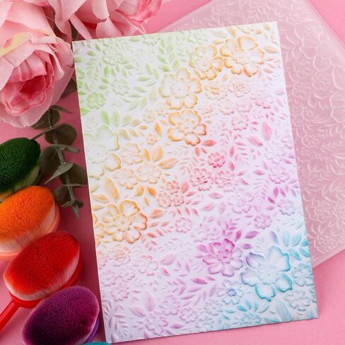 BAOFALI 3D Flowers Embossing Folders for Card Making,Embossing Template Paper Card Embossing Stencil for DIY Scrapbooking Photo Album Card Paper Craft Decoration 6.3" L x 4.5" W.(16x11.5cm) in Saudi Arabia