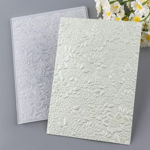 BAOFALI 3D Flowers Embossing Folders for Card Making,Embossing Template Paper Card Embossing Stencil for DIY Scrapbooking Photo Album Card Paper Craft Decoration 6.3" L x 4.5" W.(16x11.5cm) in Saudi Arabia